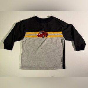 Healthtex Long Sleeve Tee With Stitched On Car Graphic. 4T Great Condition.
